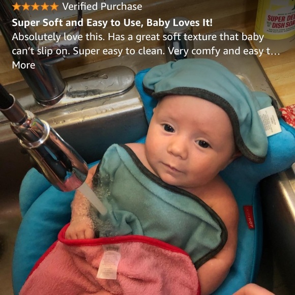 Skip Hop Soft Sink Baby Bath Tub, Moby, Blue - Picture 9 of 13